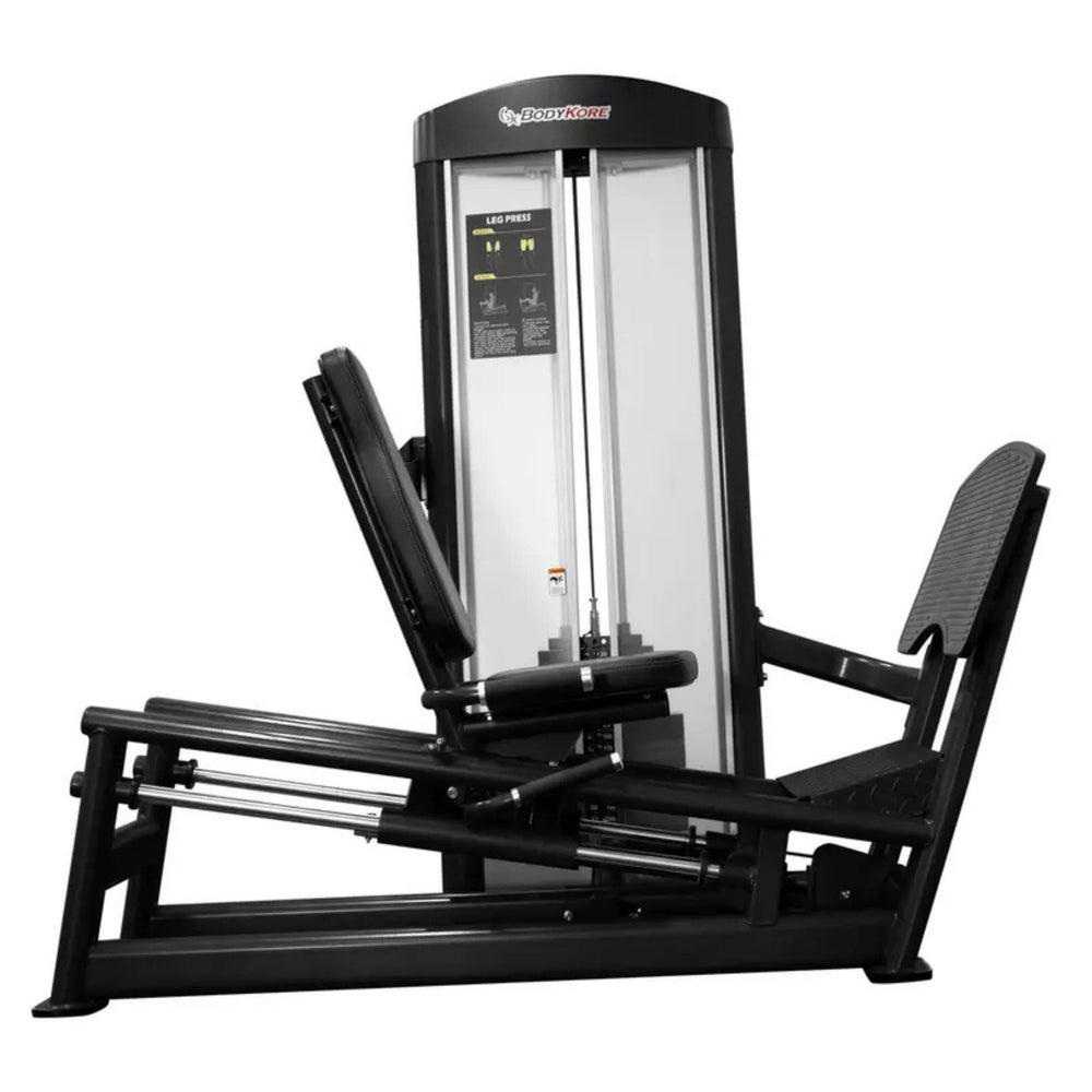BodyKore Isolation Series Seated Leg Press GR614 14-Gauge Machine
Welded Frame Front View black