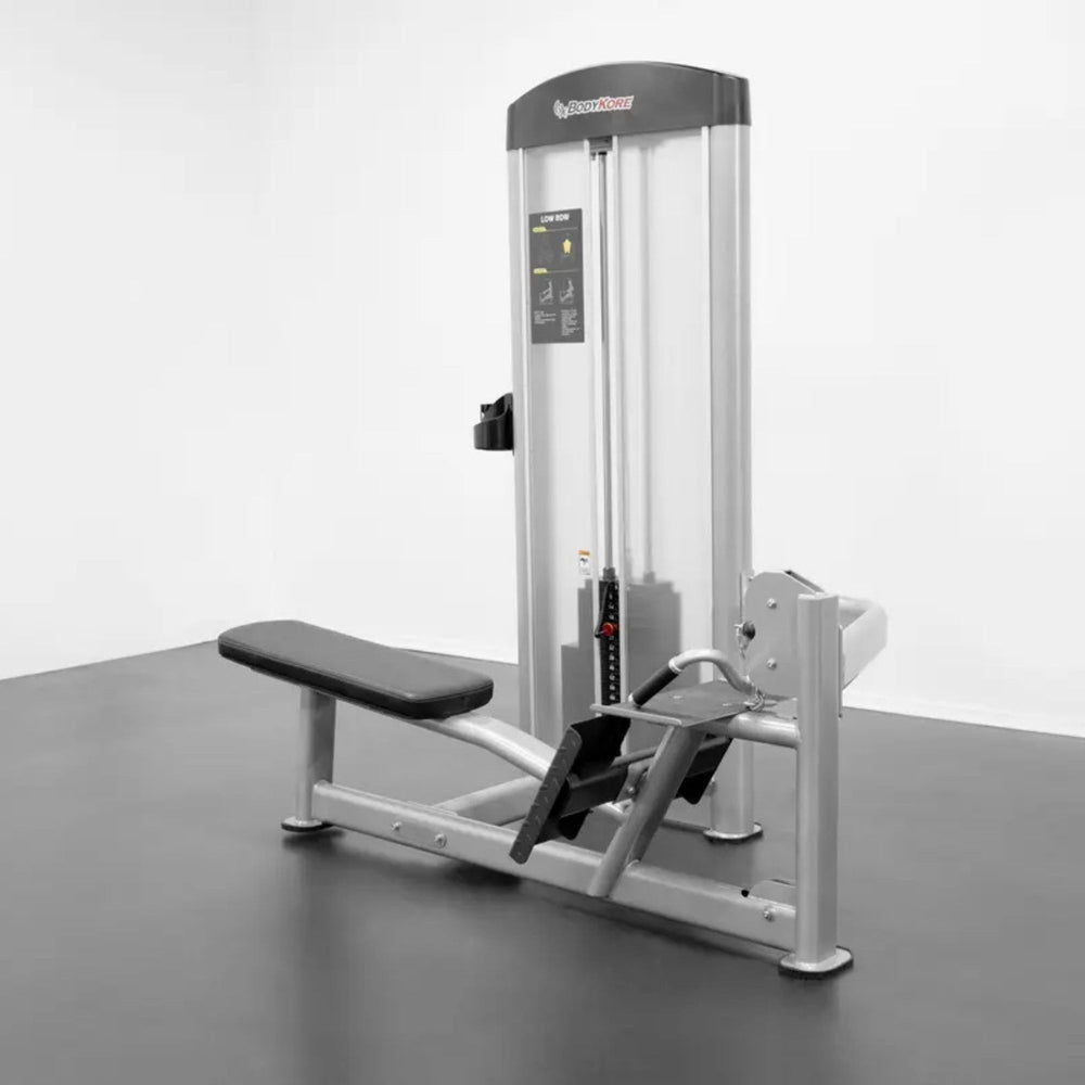 BodyKore Isolation Series Selectorized Low Pull GR616 Frame made with 3.5” Oval Rolled Steel TubingRated over 1000lbs