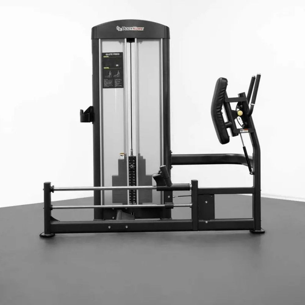 BodyKore Isolation Series Selectorized Rear Kick GR618 Frame made with 3.5” Oval Rolled Steel TubingRated over 1000lbs With Background