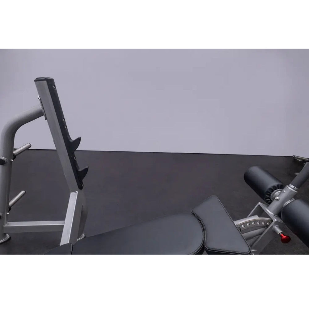 BodyKore Olympic Decline Press CF2153 rack position and bench angle