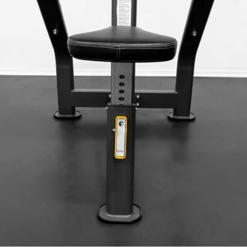 BodyKore Seated Preacher Curl G257 -6-Position Adjustable
Padded Seat