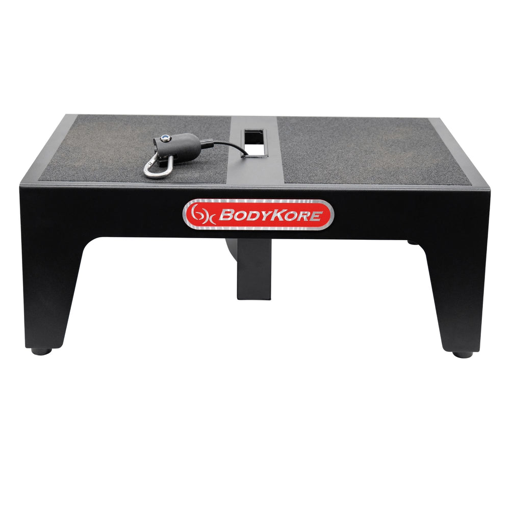 BodyKore Squat Box Belt Squat Platform MX1182 Black Matte Paint Sleek Finish
