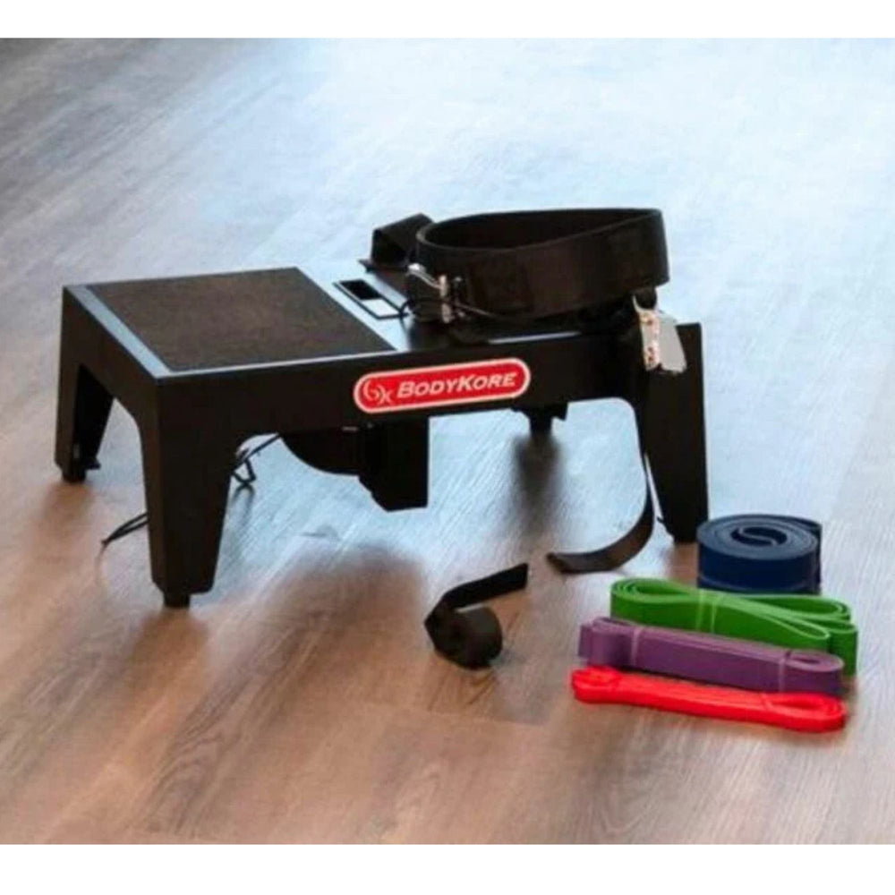 BodyKore Squat Box Belt Squat Platform MX1182 with attached belt
