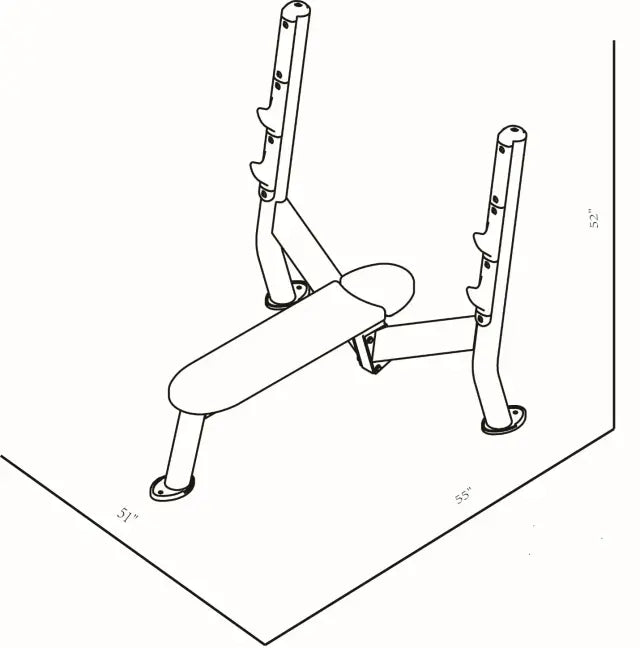 BodyKore Olympic Bench Press CF2151 specifications