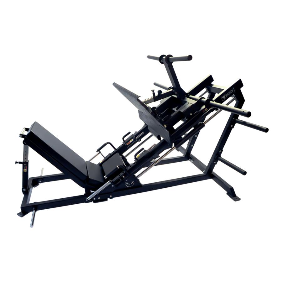 TKO 35 Degree Linear Leg Press Machine DS-907 Weight Horns