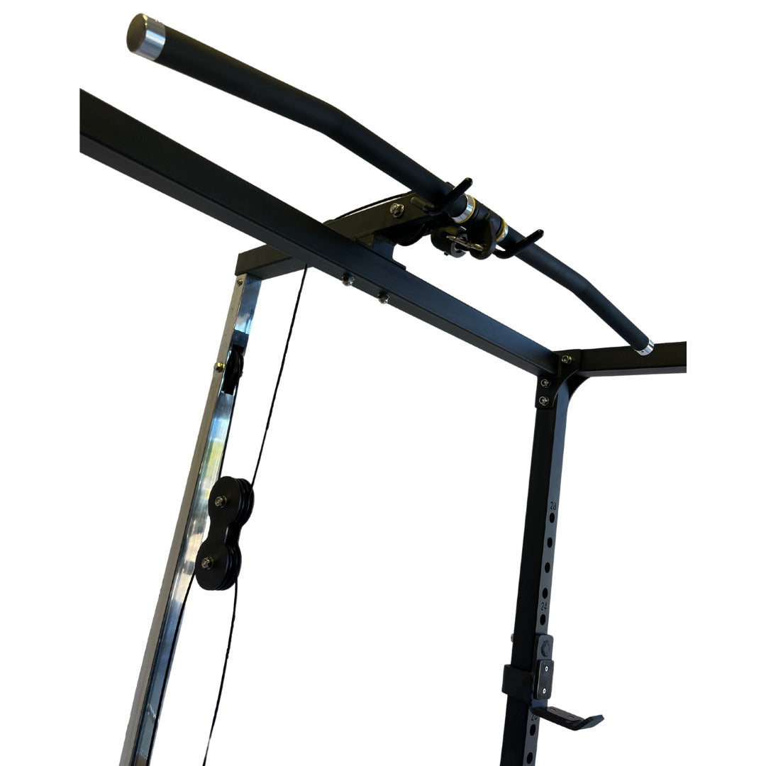 Diamond Fitness Power Rack with Lat Pulley System WR400 Top Handle