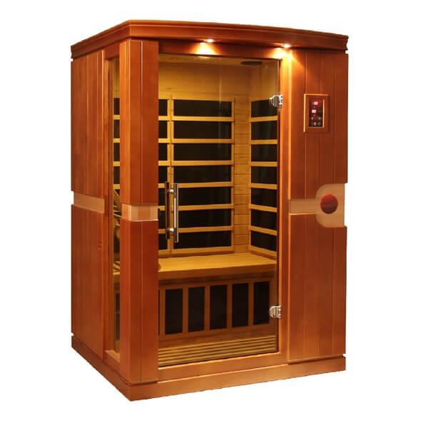 Dynamic 2 Person Ultra Low EMF Far Infrared Sauna DYN-6210-01 Elite Front Left View