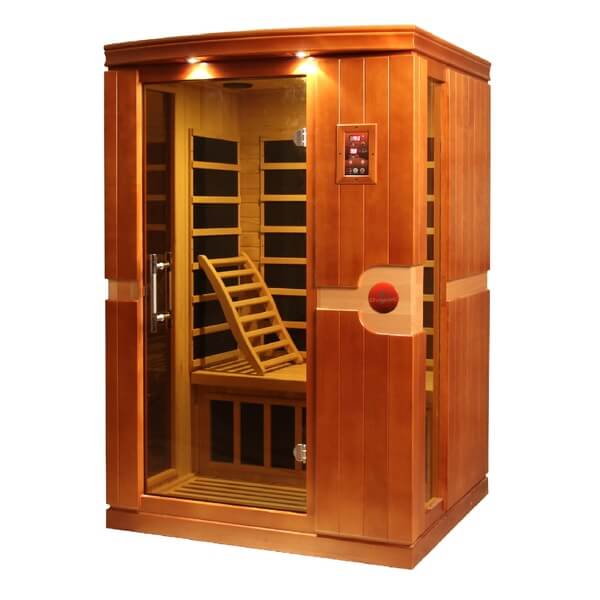 Dynamic 2 Person Ultra Low EMF Far Infrared Sauna DYN-6210-01 Elite Front Right View