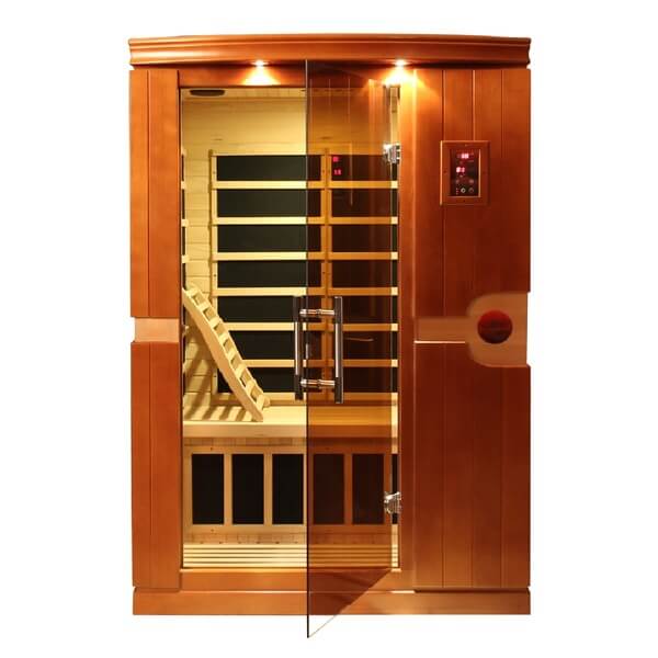 Dynamic 2 Person Ultra Low EMF Far Infrared Sauna DYN-6210-01 Elite Front View