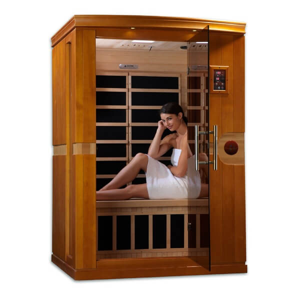 Dynamic 2 Person Ultra Low EMF Far Infrared Sauna DYN-6210-01 Elite Interior Front View