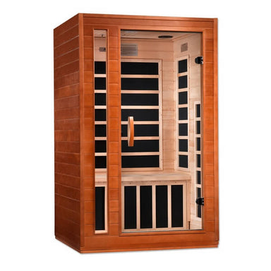 Dynamic Cardoba 2 Person Low EMF FAR Infrared Sauna DYN-6203-01 Front Left View