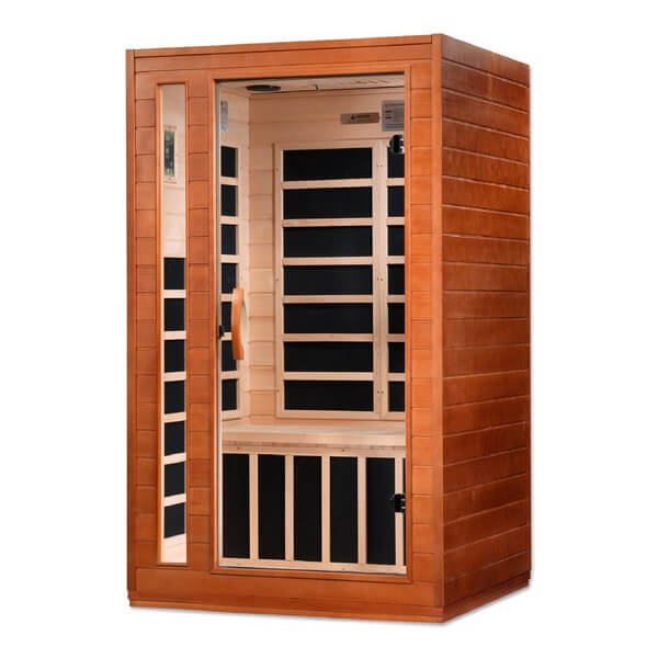 Dynamic Cardoba 2 Person Low EMF FAR Infrared Sauna DYN-6203-01 Front Right View