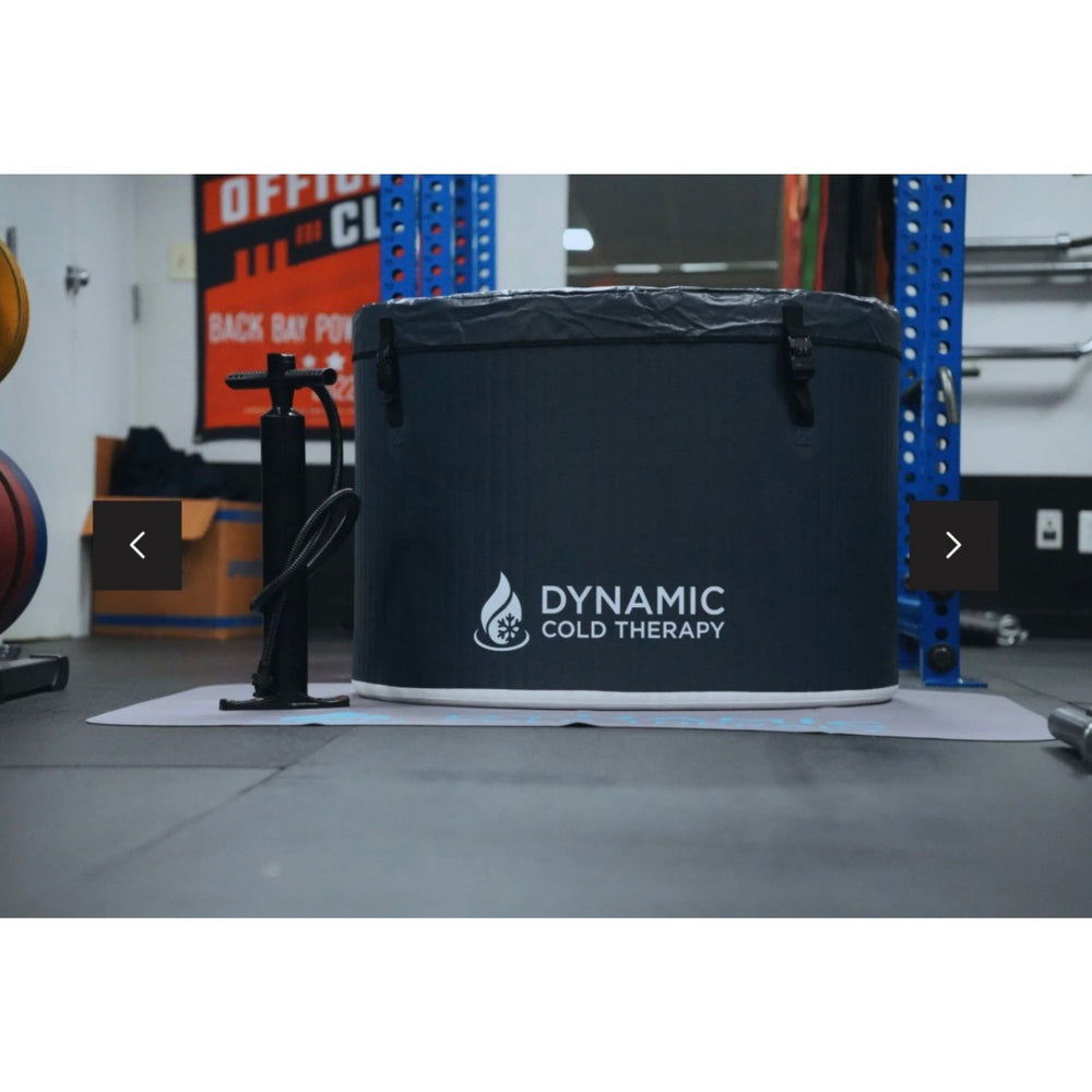 Dynamic Cold Therapy cold plunge DCT-IO-052 in a gym setting.