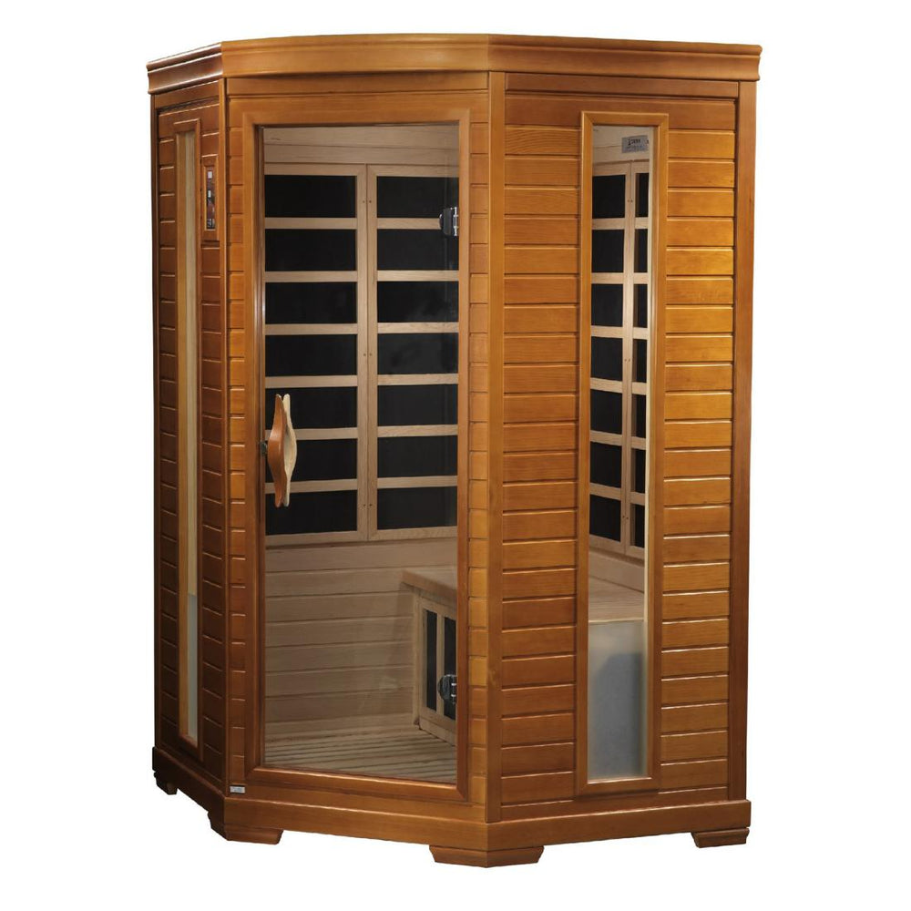 Dynamic "Heming Edition Elite" 2-Person Low EMF Far Infrared Sauna, DYN-6225-02 angle view
