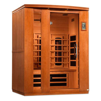 Dynamic Lugano 3-Person Full Spectrum Near Zero EMF FAR Infrared Sauna DYN-6336-03 FS	Front Left View
