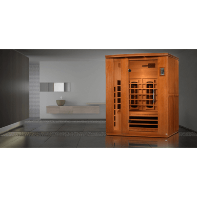 Dynamic Lugano 3-Person Full Spectrum Near Zero EMF FAR Infrared Sauna DYN-6336-03 FS	Front View Indoor
