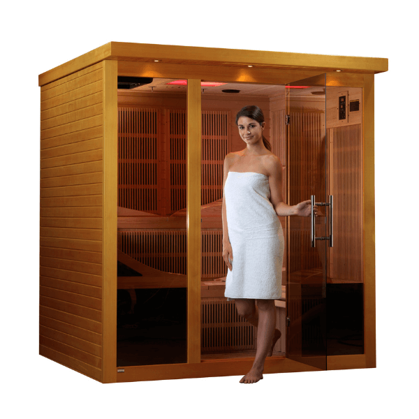 Dynamic Monaco 6-person Ultra Low EMF FAR Infrared Sauna DYN-6996-01 Elite	Right View 2
