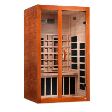 Dynamic Santiago 2-Person Full Spectrum Near Zero EMF FAR Infrared Sauna DYN-6209-03 FS	Front Left View
