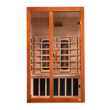 Dynamic Santiago 2-Person Full Spectrum Near Zero EMF FAR Infrared Sauna DYN-6209-03 FS	Front View 
