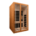 Dynamic Santiago 2 Person Ultra Low EMF FAR Infrared Sauna DYN-6209-02 Elite Front Left View