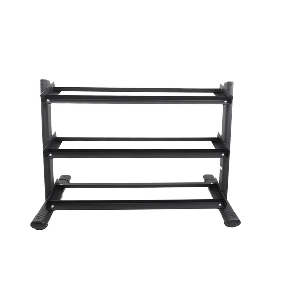 Easy Access for Dumbbells on the TKO 3 Tier Rail Rack for Dumbbells