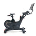 Echelon-EX-Pro-Bike- Black exercise bike with a digital display on a white background