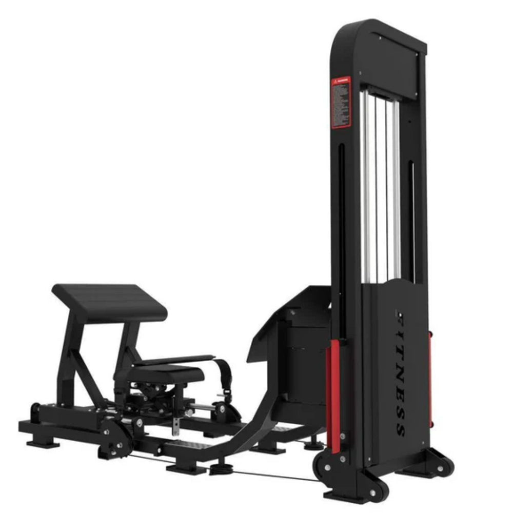 Back view of the Muscle D Excel Selectorized Hip Thrust Glute 