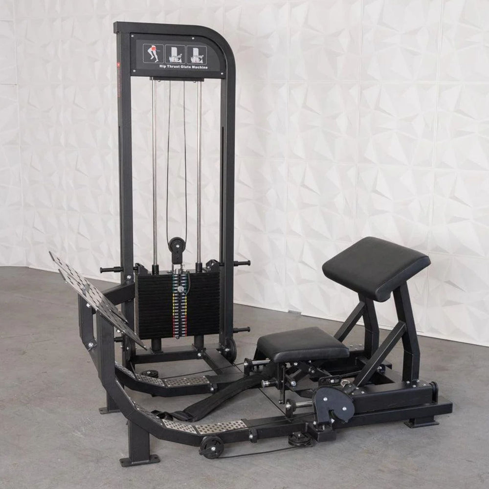 Side view of the Muscle D Excel Selectorized Hip Thrust Glute S-G-HTG