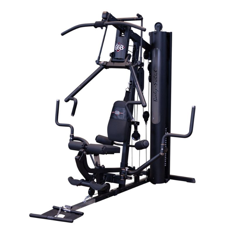 Black G6B home gym machine on a white background