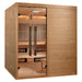 Golden Designs 2025 Toledo 6 Per Hybrid Sauna Full Spectrum and Harvia Traditional Stove GDI-8360-01 Front Left View