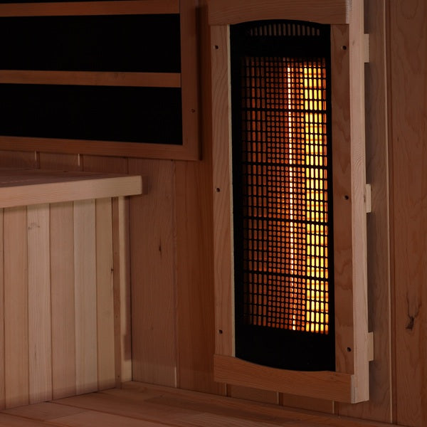 Golden Designs 3-Person Full Spectrum PureTech™ Near Zero EMF FAR Infrared Sauna GDI-8030-03 Near IR Heater Side Wall