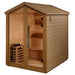 Golden Designs Kaarina 6 Person Outdoor Traditional Sauna GDI-8506-01	Front Left View
