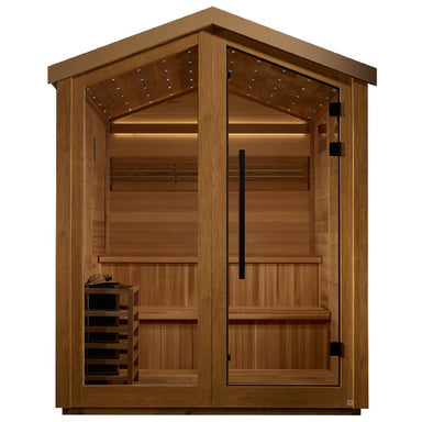 Golden Designs Kaarina 6 Person Outdoor Traditional Sauna GDI-8506-01	Front View
