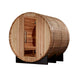 Golden Designs "Zurich" 4 Person Barrel with Bronze Privacy View - Traditional Sauna GDI-B024-01	Front View 2
