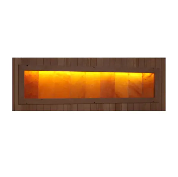 Golden Designs 1-2-Person Full Spectrum PureTech Near Zero EMF FAR Infrared Sauna Himalayan Salt Bar GDI-8010-03