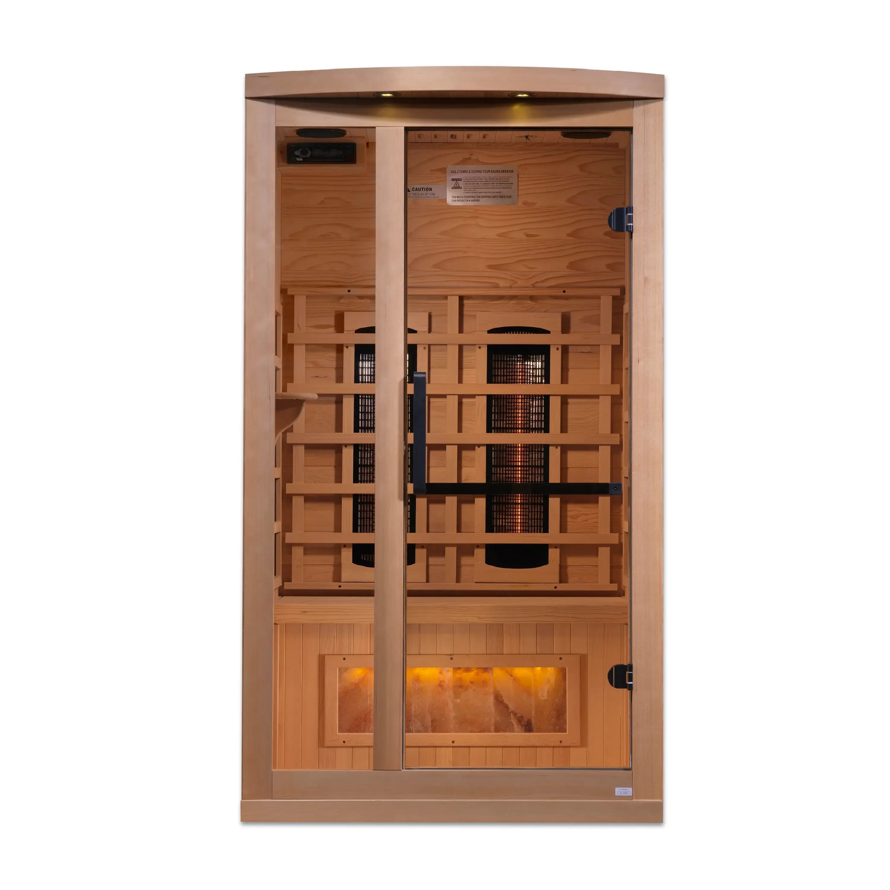Golden Designs 1-2-Person Full Spectrum PureTech Near Zero EMF FAR Infrared Sauna GDI-8010-03