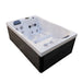 Luxury Spas Cascade WS-303 2-Person Hot Tub angled back view white background
