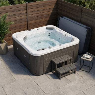 Luxury Spas Danika 5-Person Hot Tub outdoor patio view