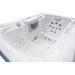 White Luxury Spas USA Marquis Hot & Cold Contrast Therapy Spa  tub with multiple jets on a white background