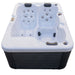 Luxury Spas Allure 3-Person  Hot tub with multiple jets on a white background