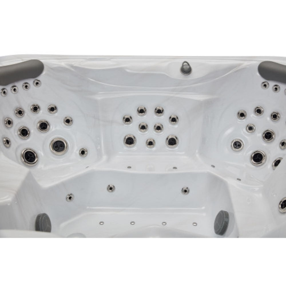 Luxury Spas Danika 5-Person Hot Tub Close Up Hydromax adjustable directional jets