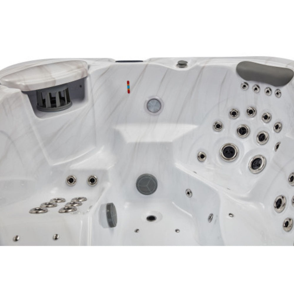 Luxury Spas Danika 5-Person Hot Tub Close Up Inside View