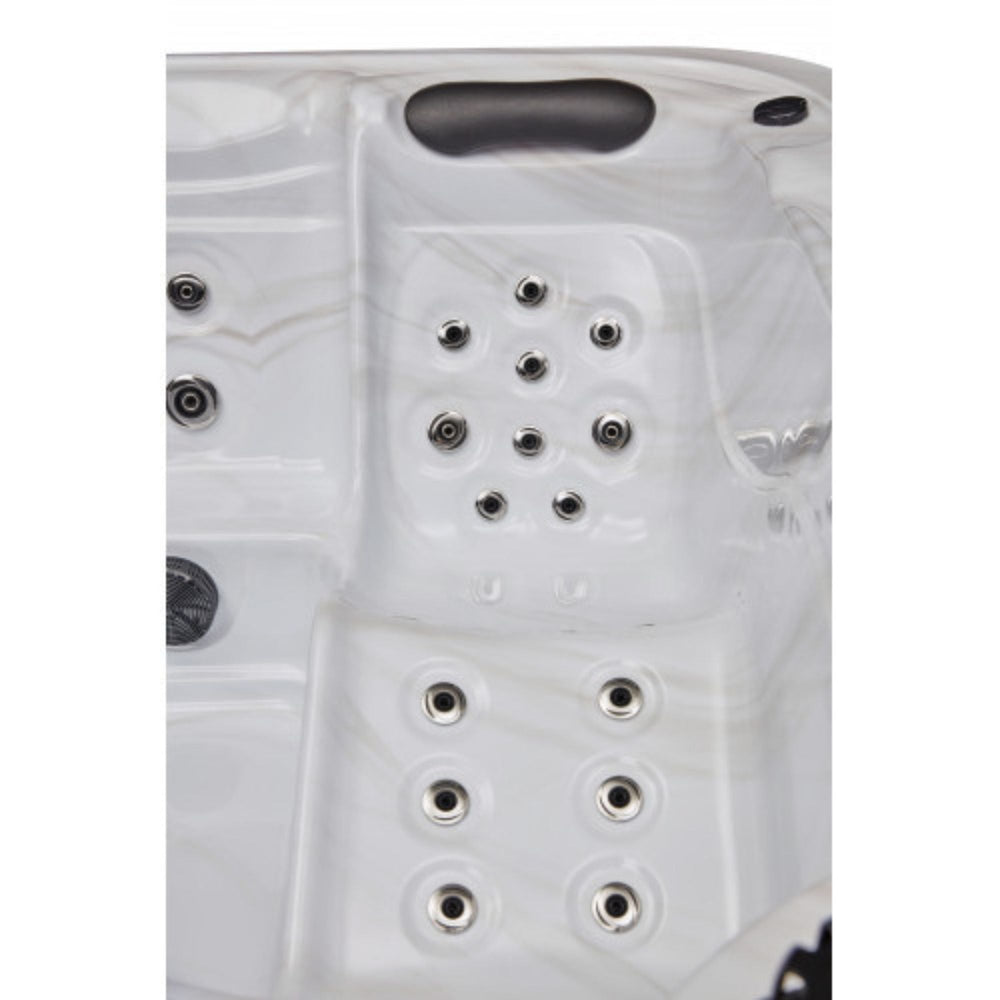 Luxury Spas Estes 5-Person Hot Tub WS-594 Close Up Neck Pillows And Jets View