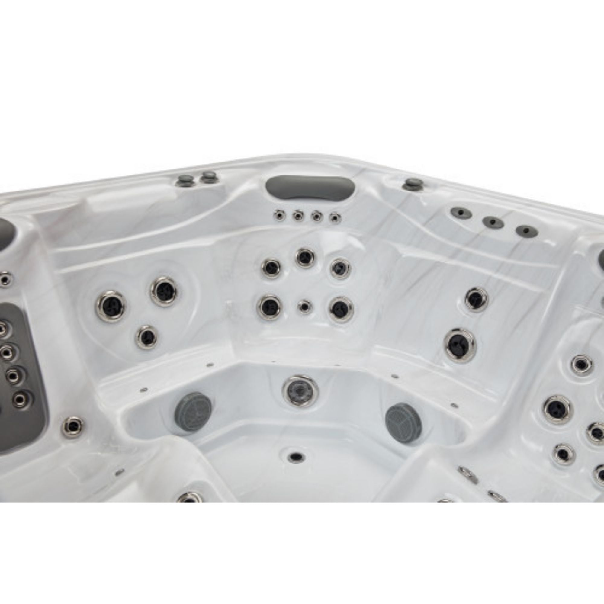 Luxury Spas Infinity 5-Person Hot Tub  Inside Close View
