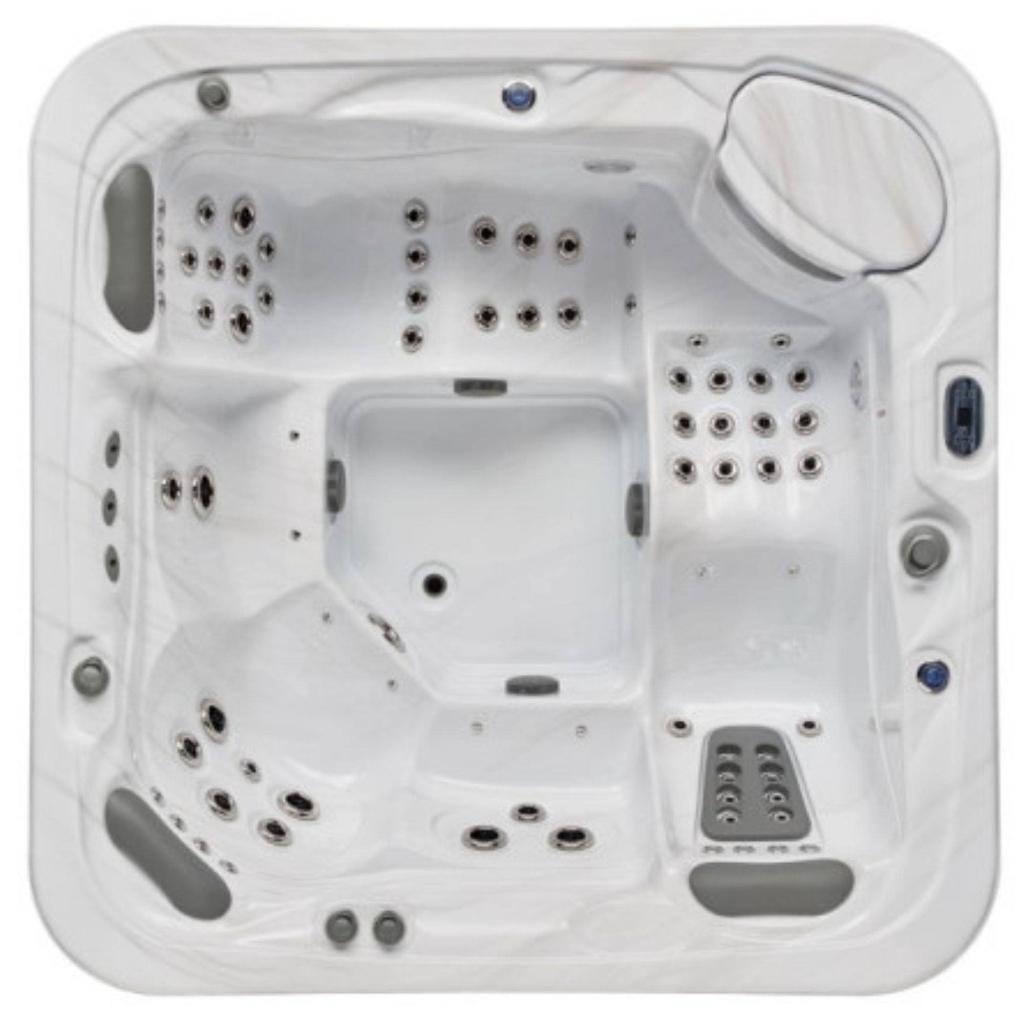 Luxury Spas Infinity 5-Person Hot Tub Top View