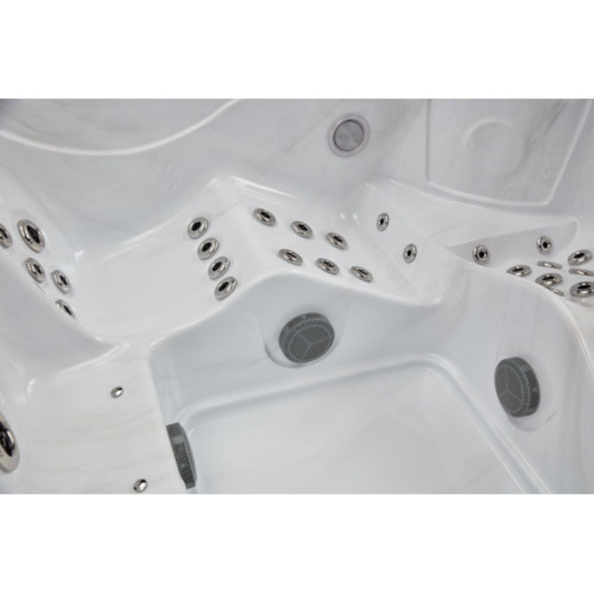 Luxury Spas Infinity 5-Person Hot Tub  motor and heater and out through the jets
