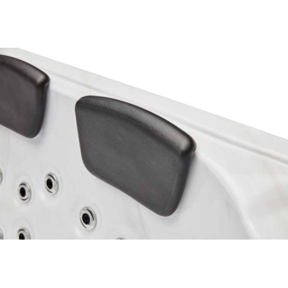 Luxury Spas Regal 4-Person Hot Tub Close Up 2 Cushioned Neck Pillows 