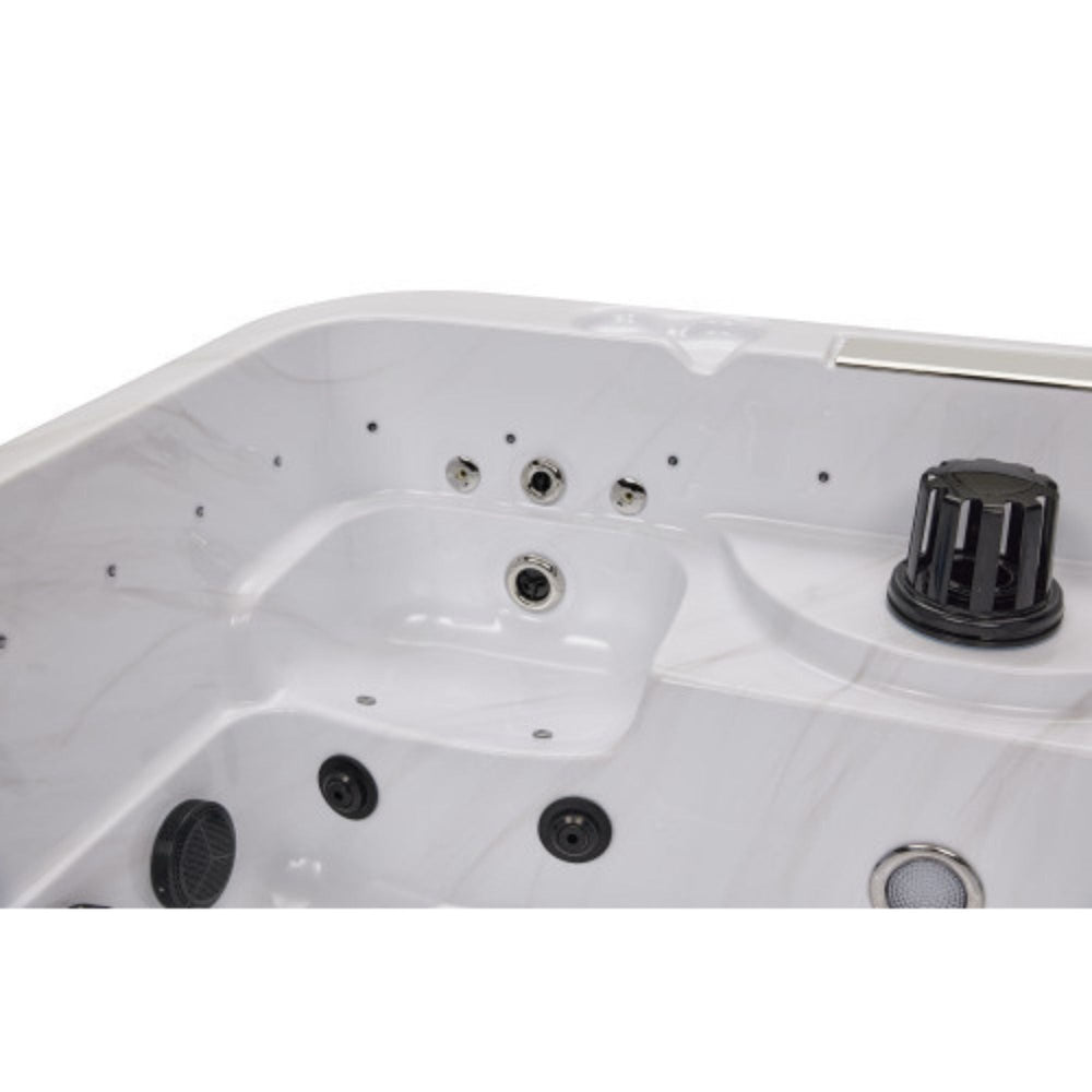 Luxury Spas Social 5 Person Hot Tub Close Up Filter
