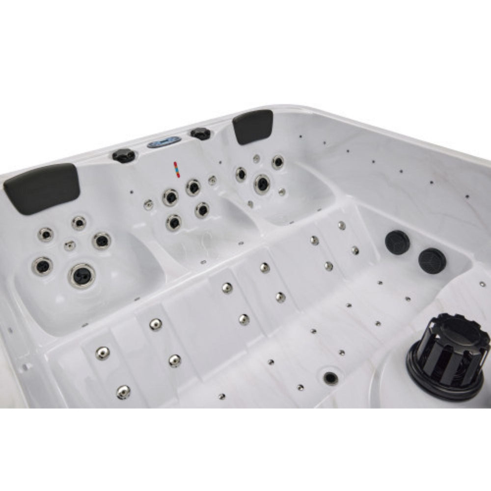 Luxury Spas Social 5 Person Hot Tub Inside View