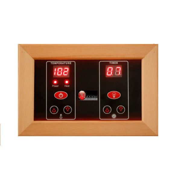 Maxxus Bellevue 2-Person Near Zero EMF  FAR Infrared Sauna MX-J206-01-ZF	Control Panel
